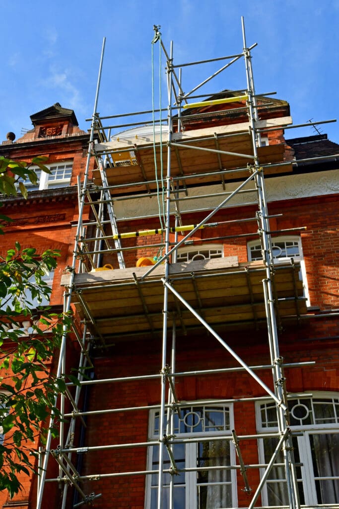 London; Hampstead; England - october 21 2021 : work in the Belsize Park district
